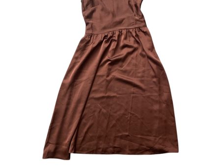 Dress Casual Midi By Ann Taylor In Brown, Size: 0 Hot on Sale