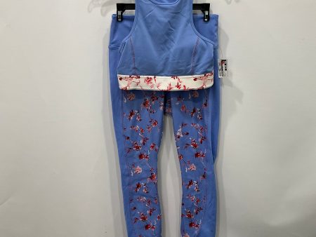 Athletic Pants 2pc By Fabletics In Blue & Red, Size: M Cheap