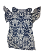 Dress Casual Short By Msk In Blue & White, Size: Mp Online