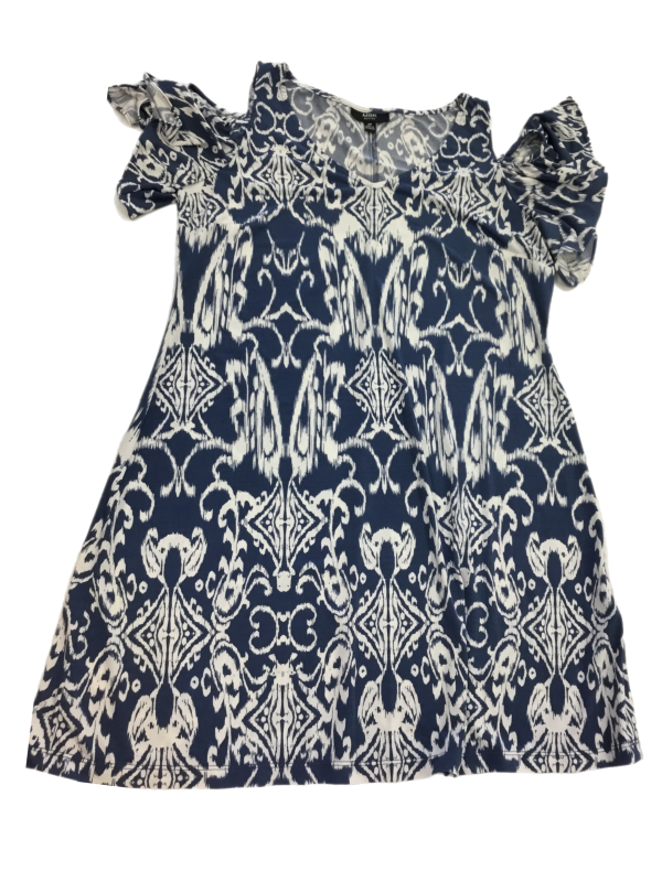 Dress Casual Short By Msk In Blue & White, Size: Mp Online