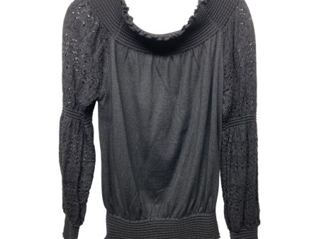 Top Long Sleeve By Clothes Mentor In Black, Size: M For Sale