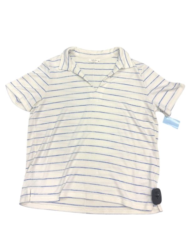 Top Short Sleeve By Rag And Bone In Striped Pattern, Size: M Fashion