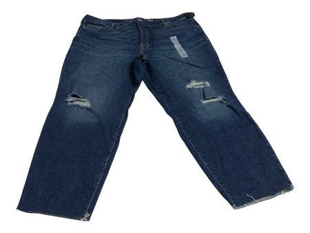 Jeans Straight By Old Navy In Blue Denim, Size: 22 on Sale