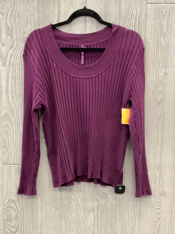 Top Long Sleeve By Apt 9 In Purple, Size: Xl Sale