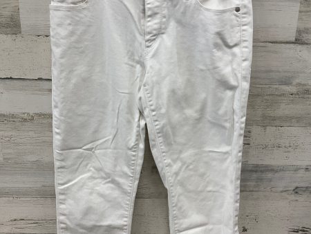 Capris By Loft In White Denim, Size: 8 Discount